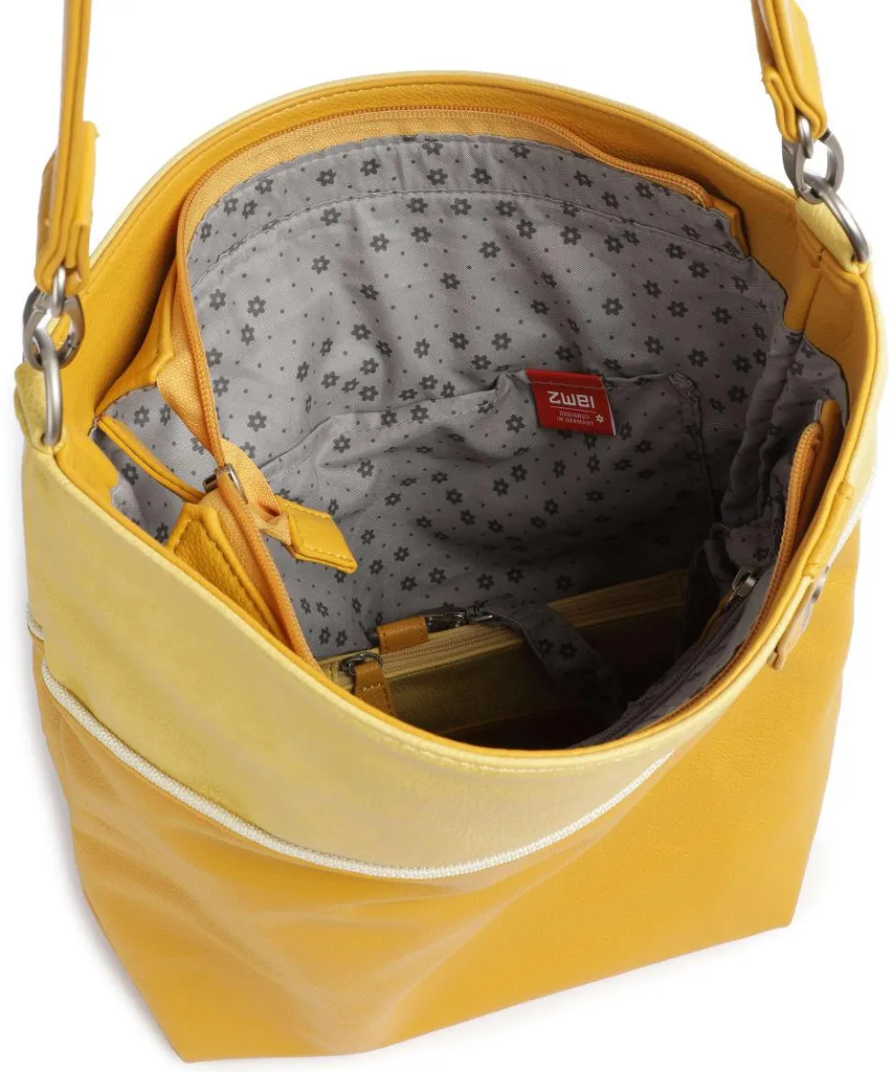 Jana J12 Hobo bag imitation leather yellow