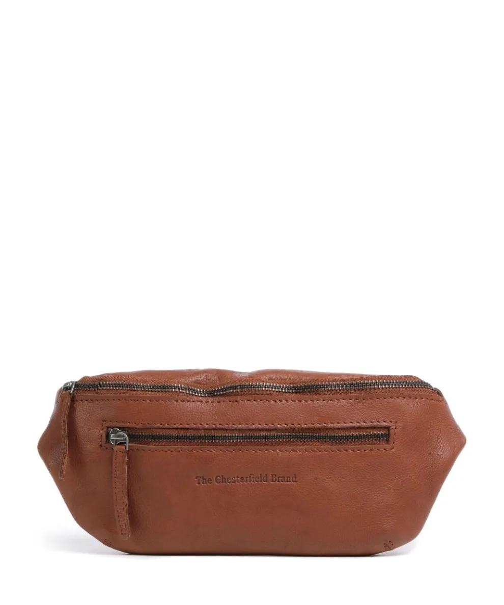 Washed Waxed Cow Severo Fanny pack grained cow leather cognac