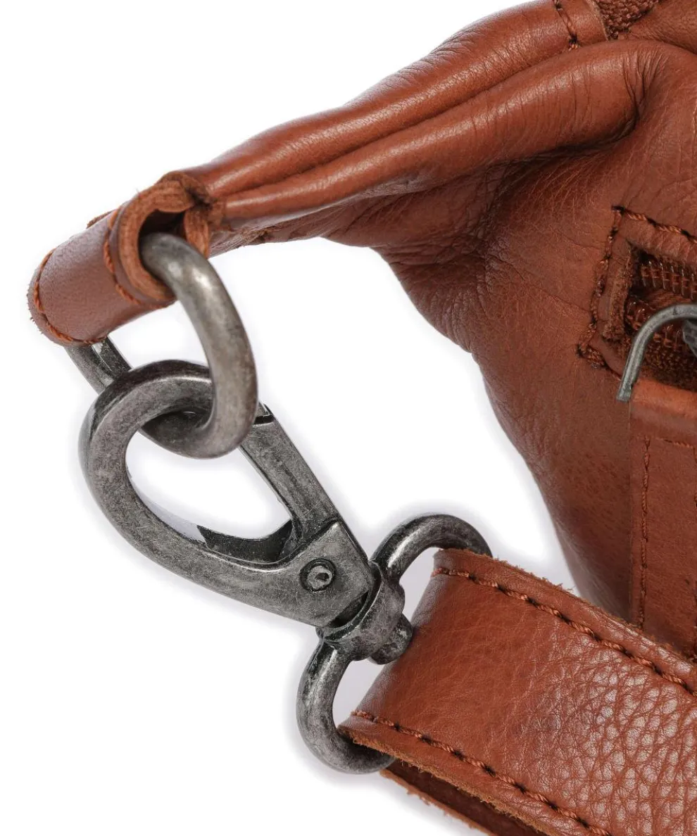 Washed Waxed Cow Severo Fanny pack grained cow leather cognac