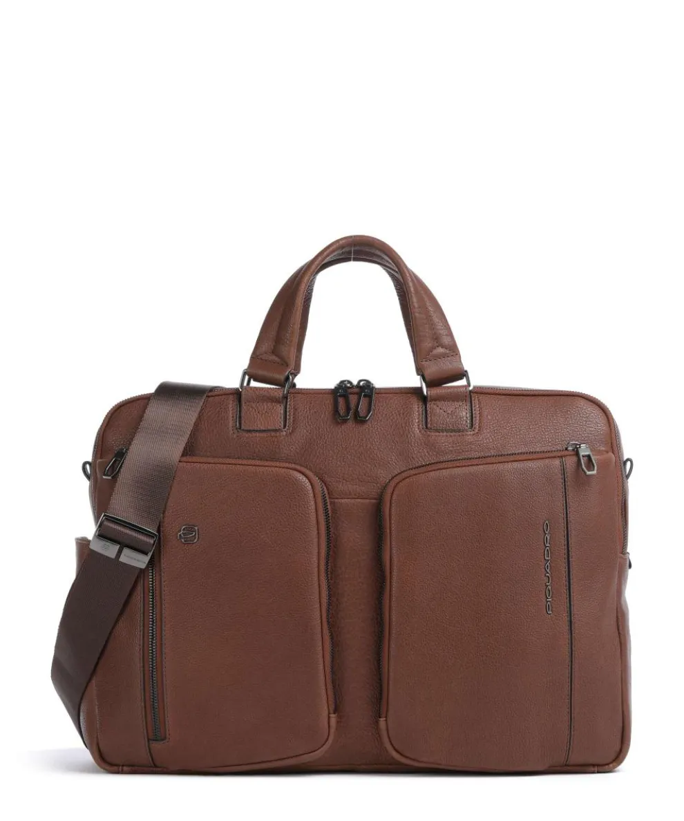 S134 Briefcase 16″ grained cow leather brown