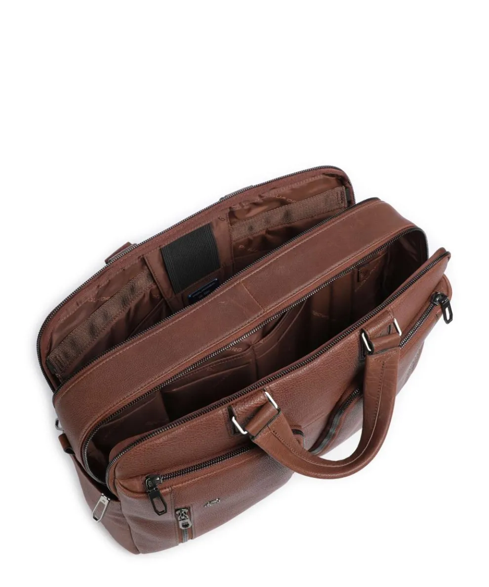 S134 Briefcase 16″ grained cow leather brown