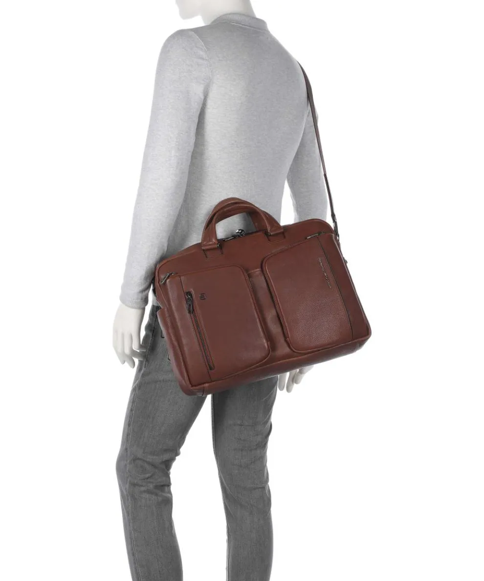 S134 Briefcase 15″ grained cow leather brown