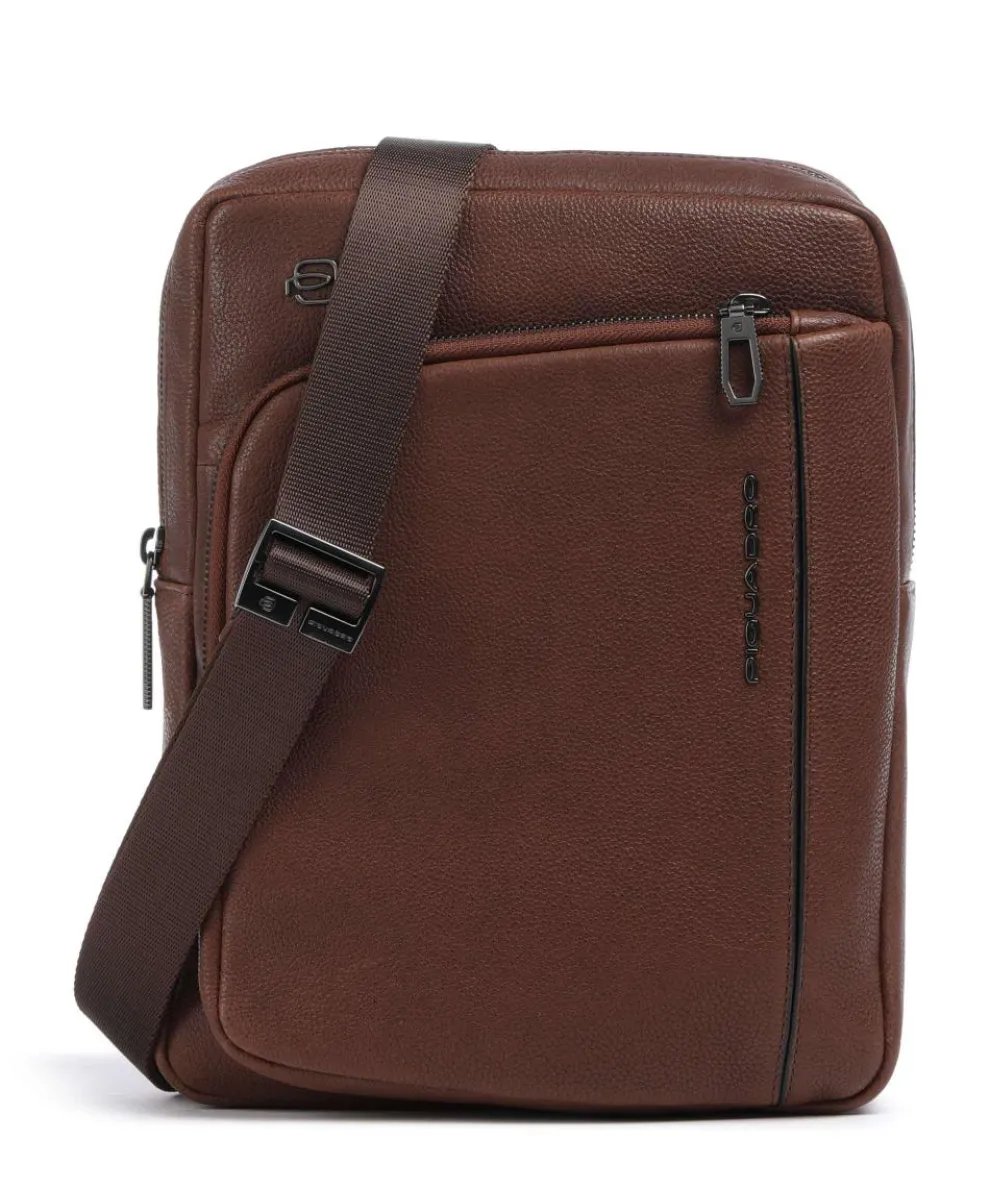 S134 Crossbody bag grained cow leather brown