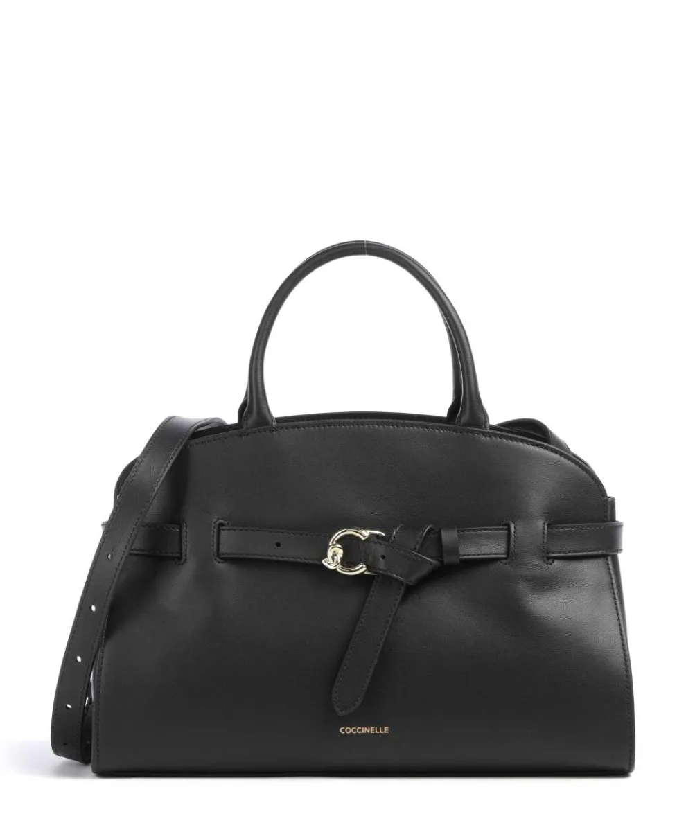 Sabine Handbag fine grain cow leather black