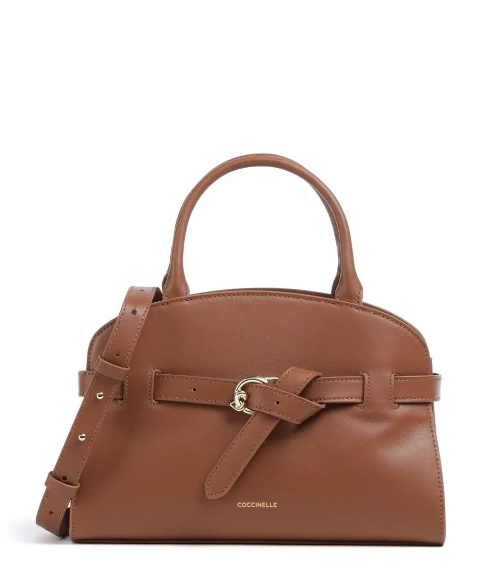 Sabine Handbag fine grain cow leather brown