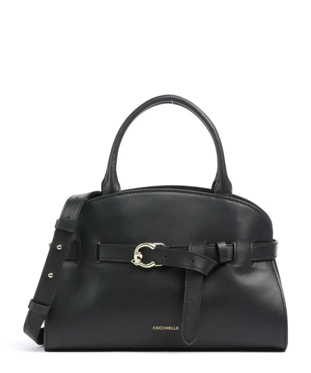 Sabine Handbag fine grain cow leather black