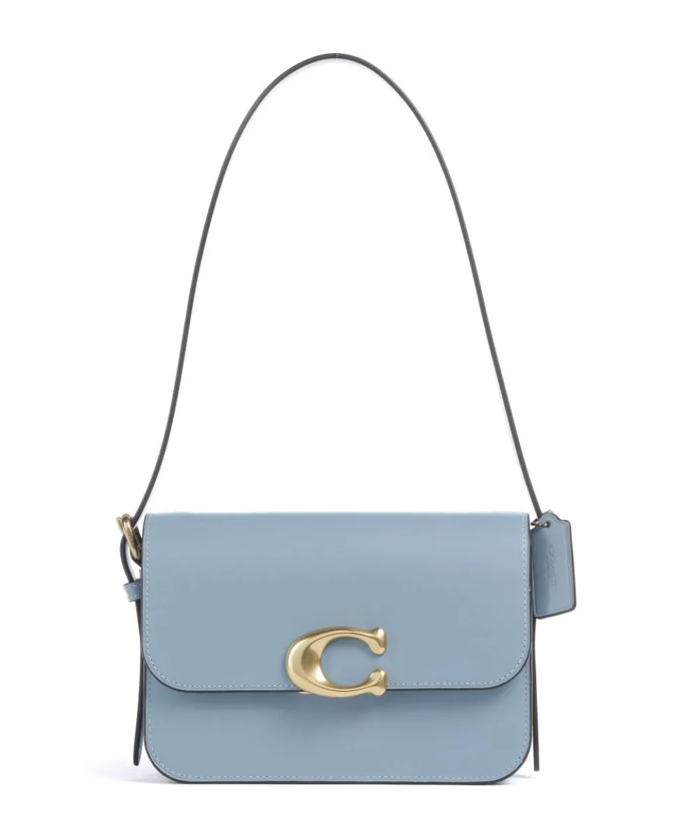 Sage Shoulder bag fine grain cow leather blue-grey
