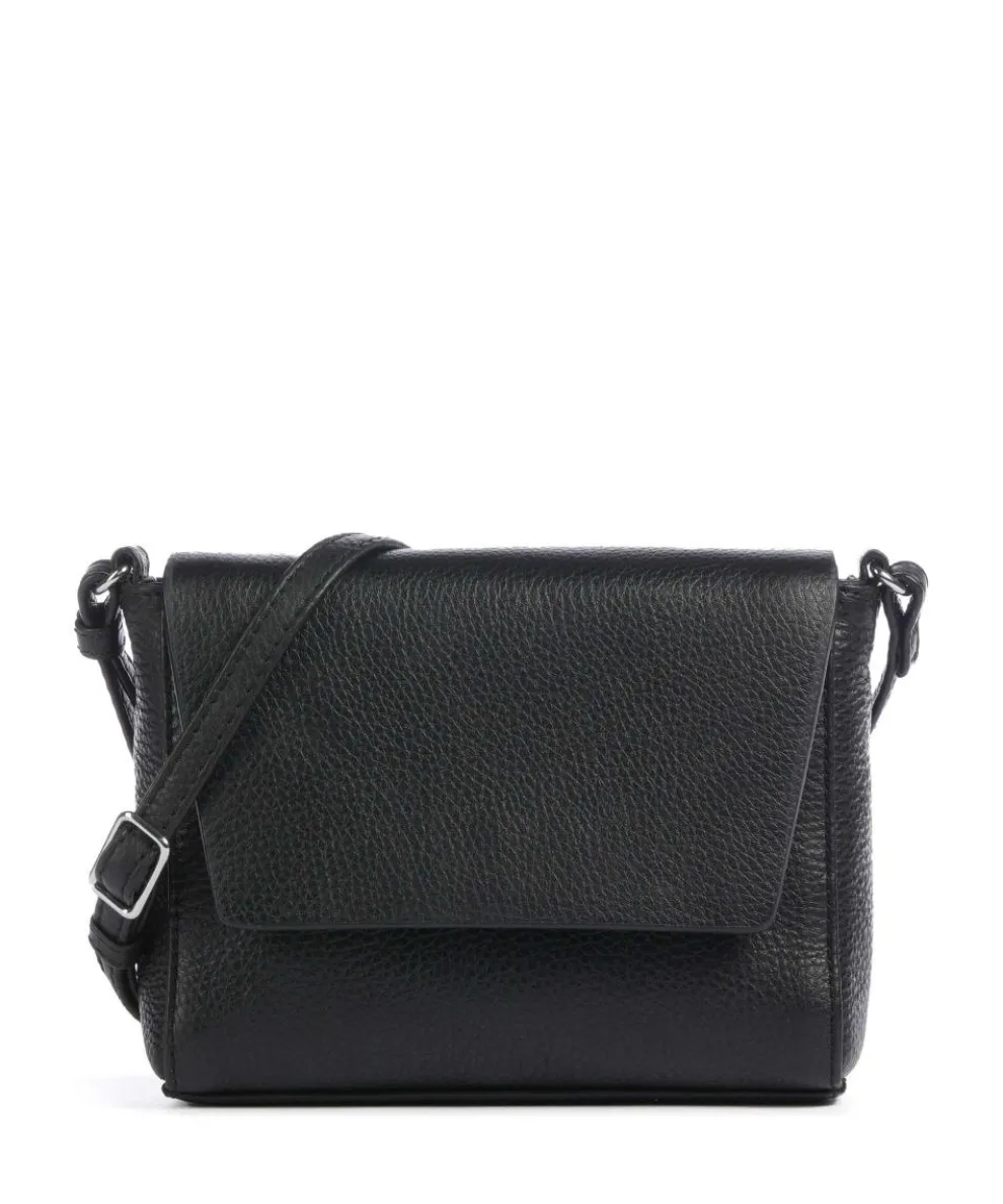 Saige Crossbody bag grained cow leather black