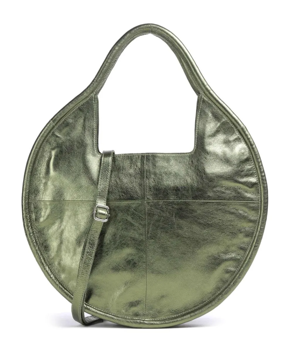 Salvatorgasse 5 Tote bag grained cow leather dark green