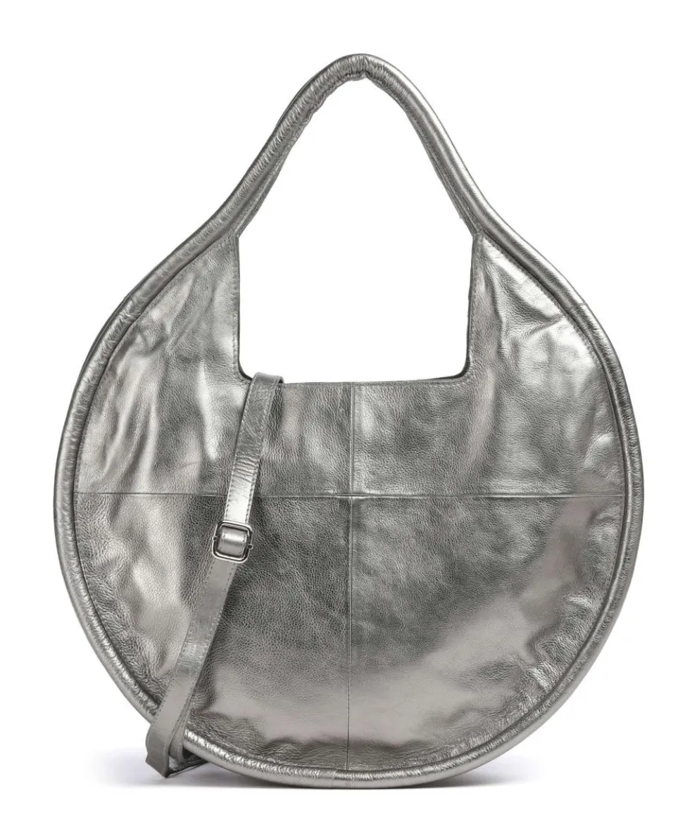 Salvatorgasse 5 Tote bag grained cow leather silver