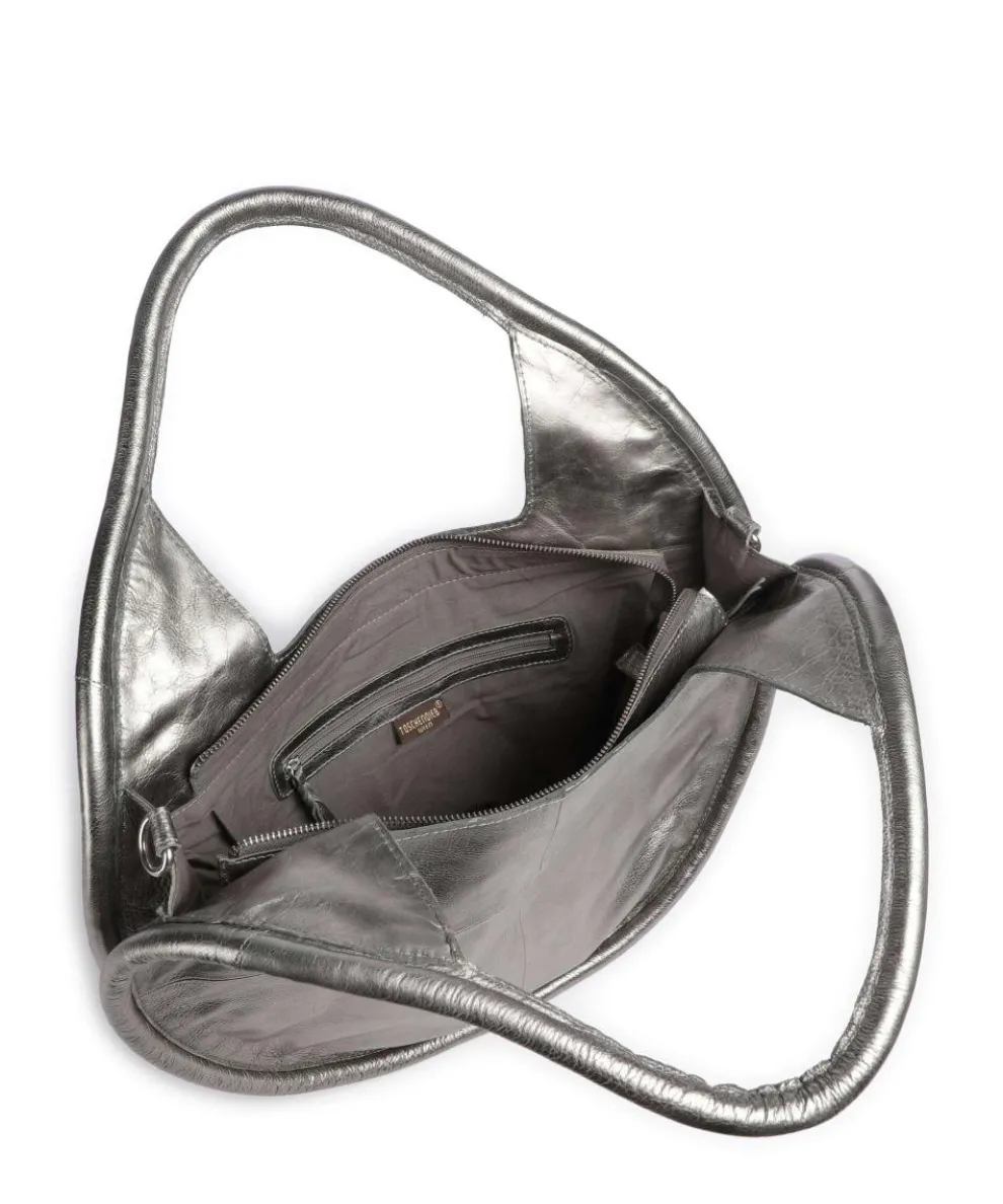 Salvatorgasse 5 Tote bag grained cow leather silver