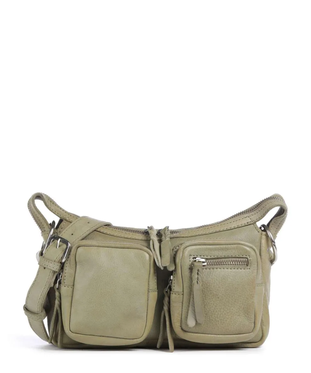 Salvatorianerplatz 4 Shoulder bag grained cow leather green