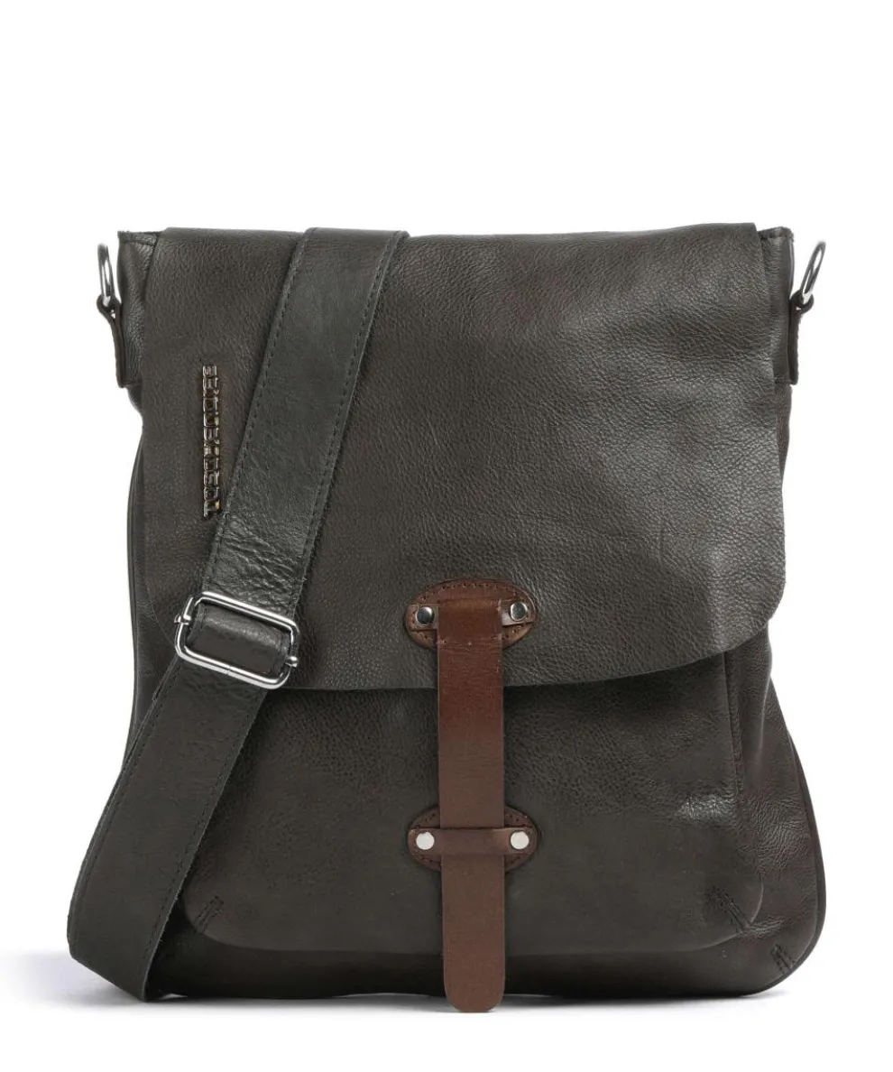 Salvatorianerplatz 2 Crossbody bag grained cow leather dark green