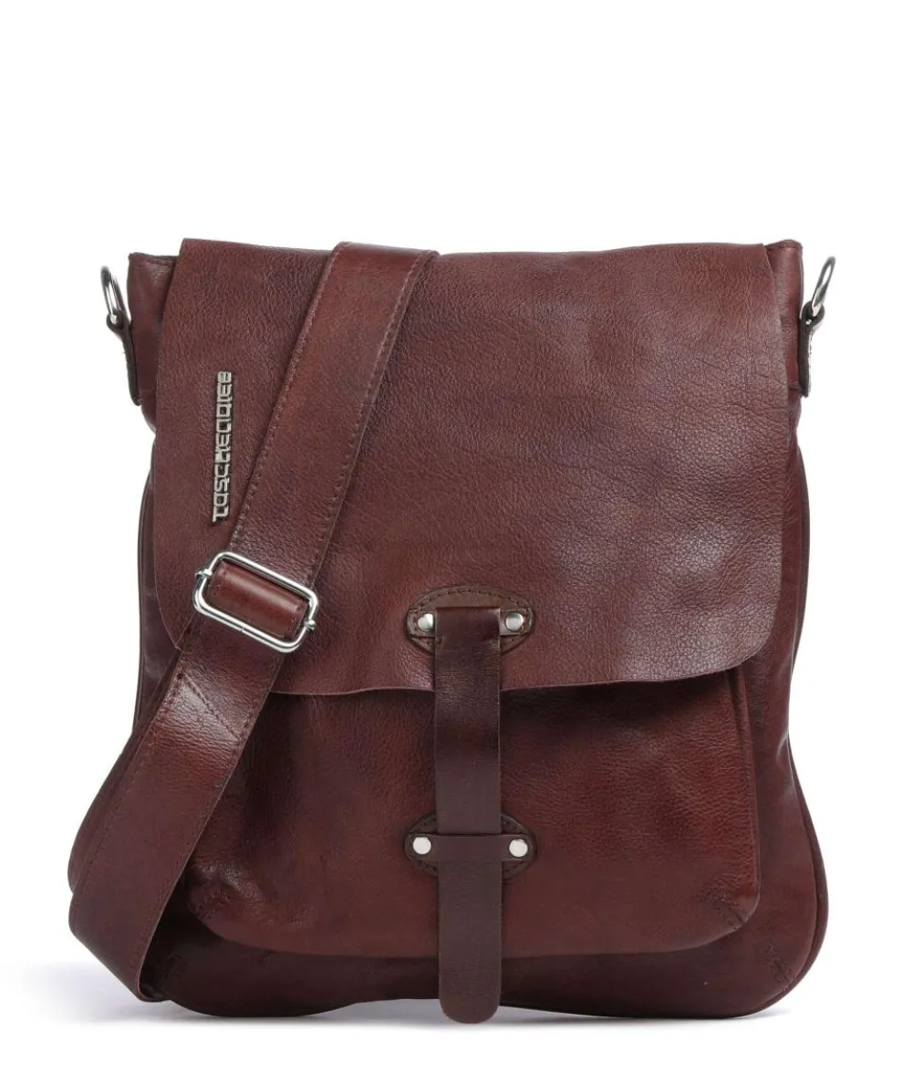 Salvatorianerplatz 2 Crossbody bag grained cow leather dark brown