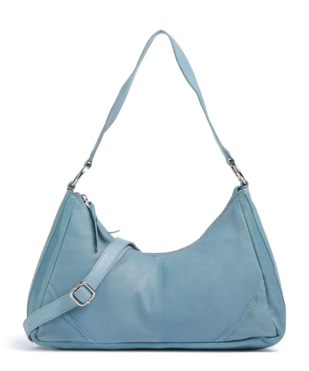 Salvatorianerplatz 3 Shoulder bag grained cow leather blue