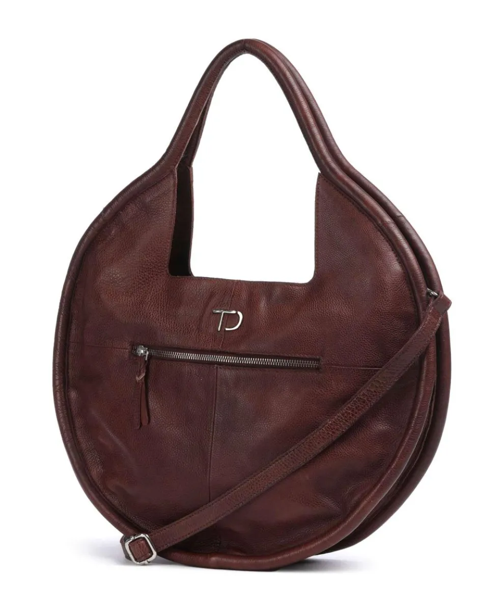 Salvatorianerplatz 5 Tote bag grained cow leather dark brown