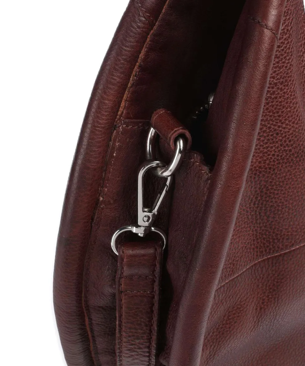 Salvatorianerplatz 5 Tote bag grained cow leather dark brown