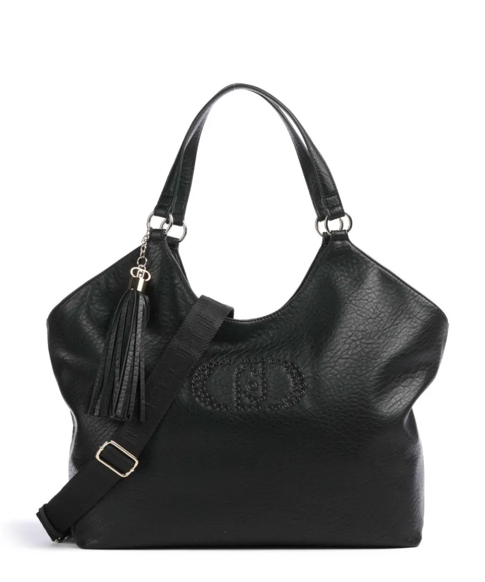 Samiana L Hobo bag imitation leather black