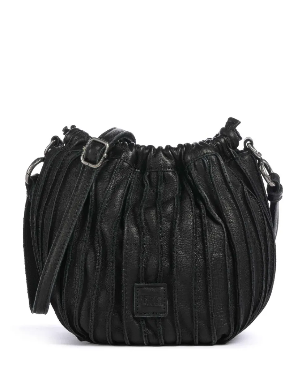 Say Hello Crossbody bag grained leather black