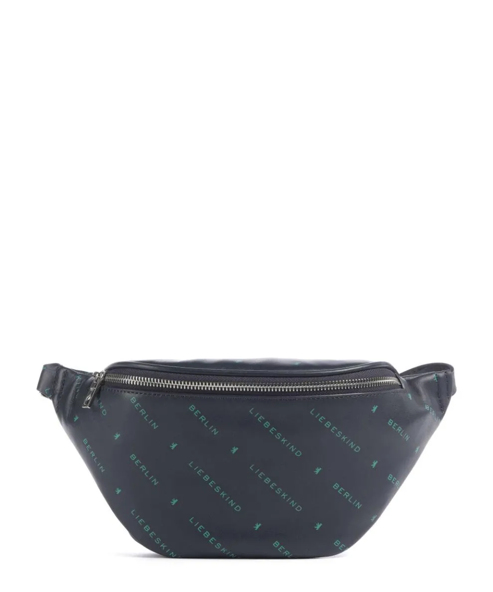 Monogram Soft Nappa M Fanny pack fine grain leather navy