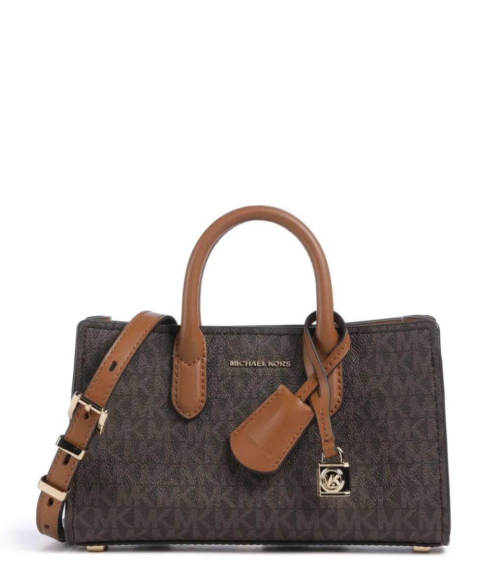 Scarlett Handbag canvas dark brown