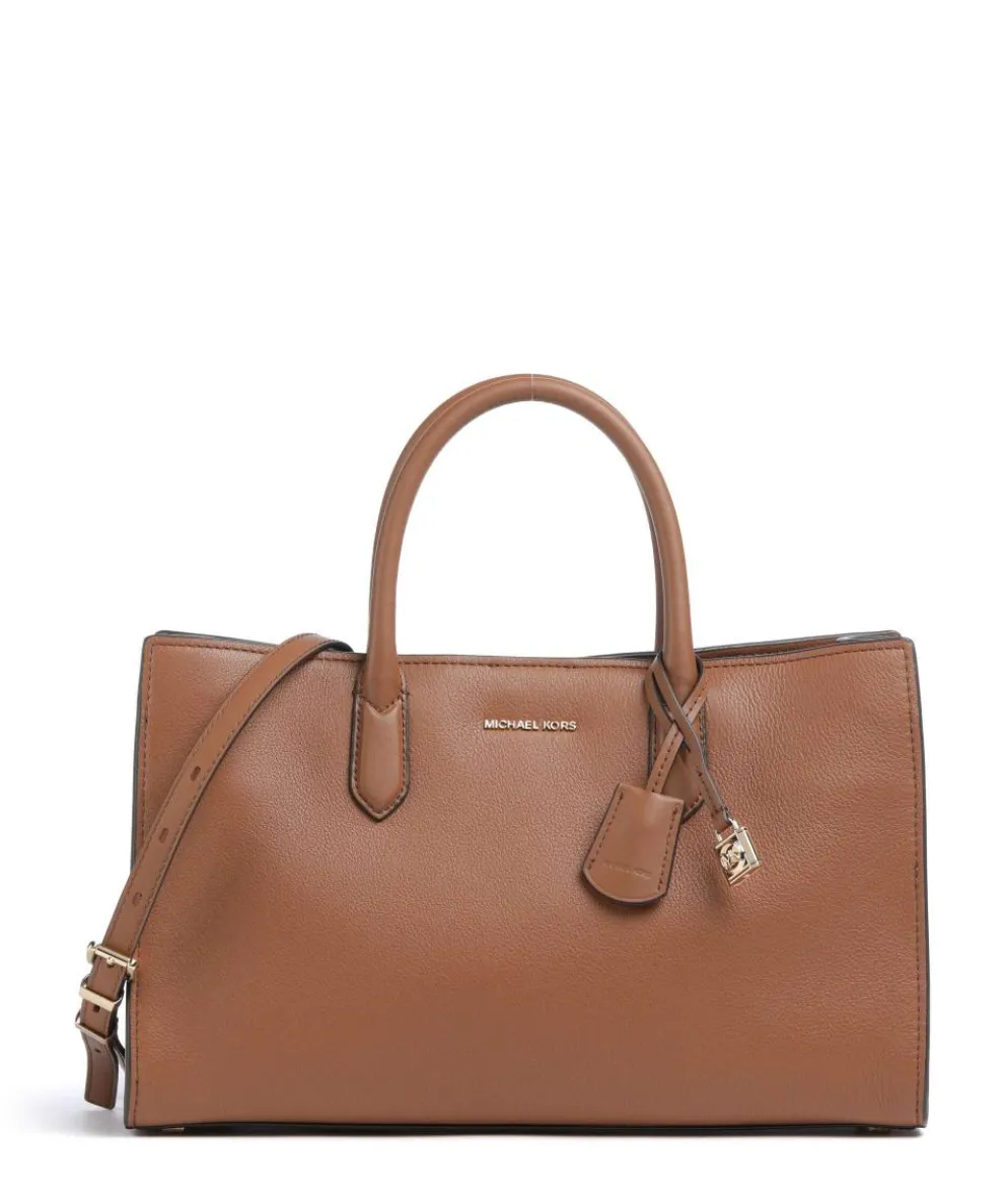 Scarlett Medium Handbag grained cow leather brown