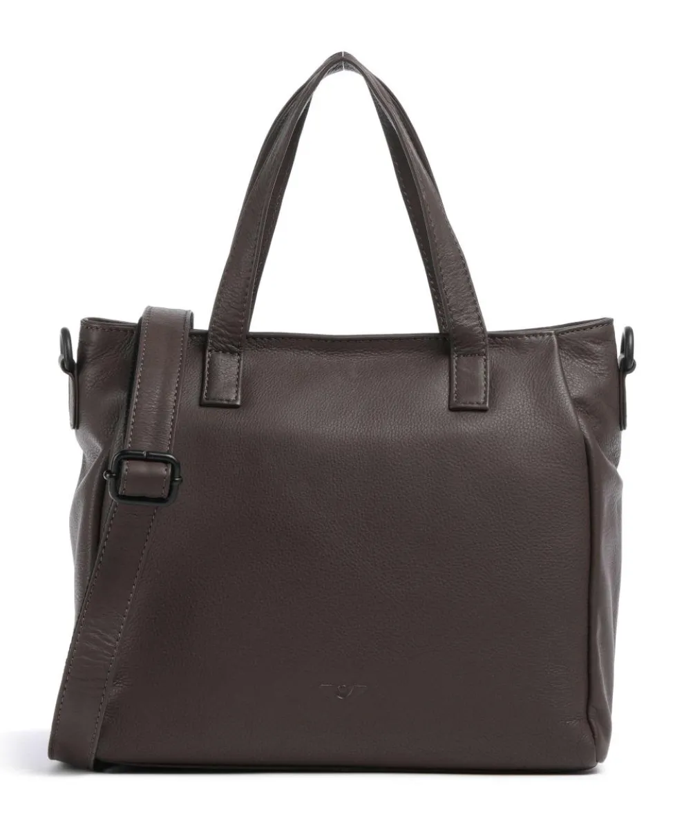 4Seasons Taya Handbag fine grain leather dark brown