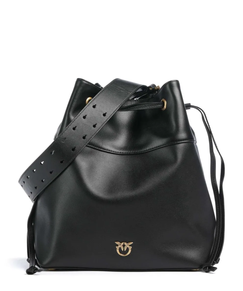 Secchiello Classic Bucket bag softly grained calfskin black