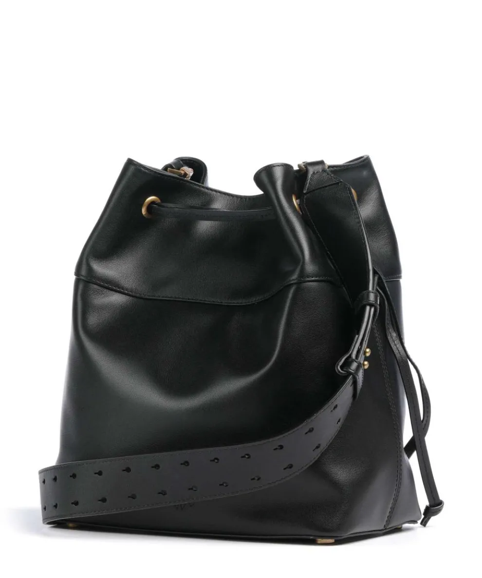 Secchiello Classic Bucket bag softly grained calfskin black
