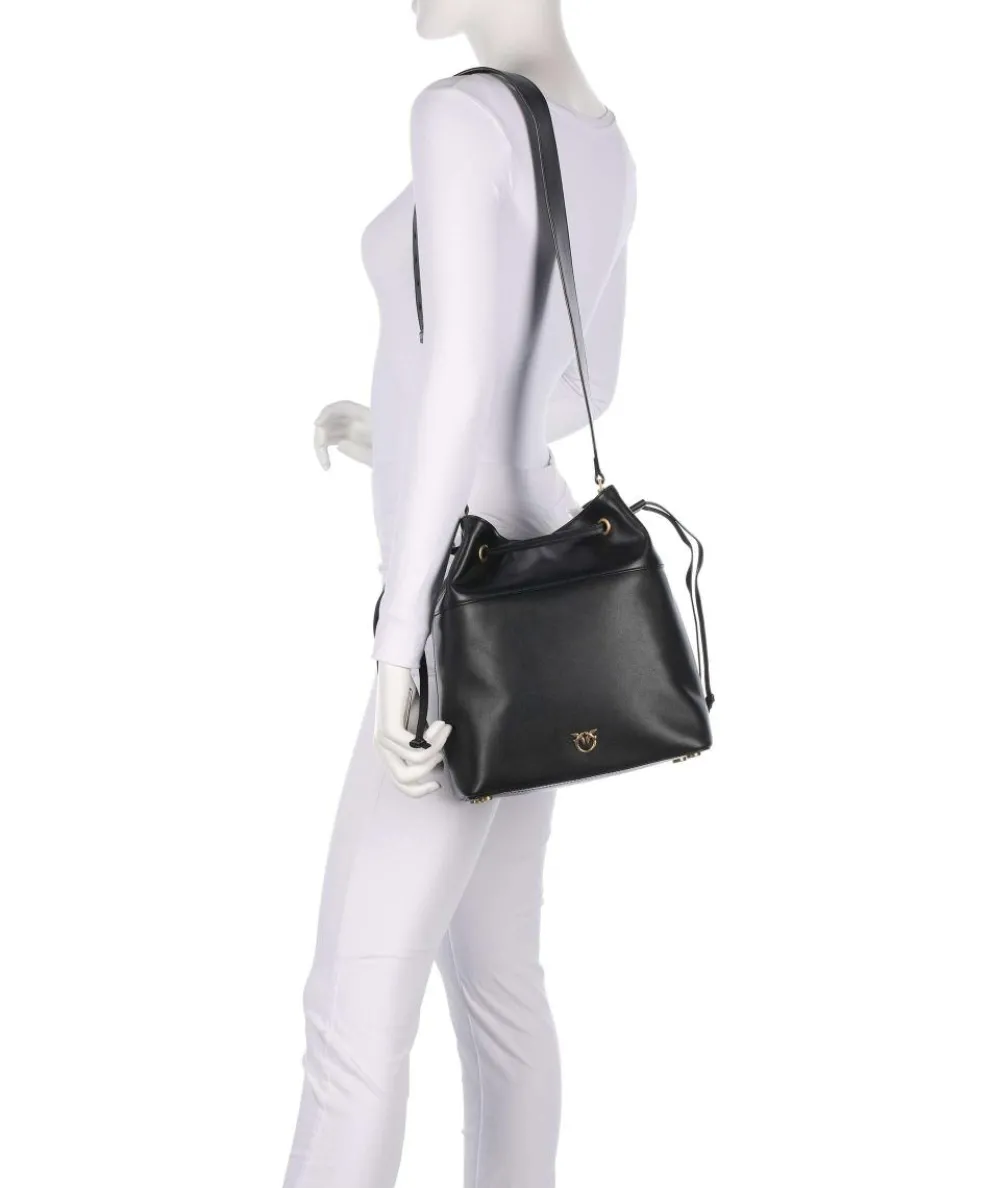 Secchiello Classic Bucket bag softly grained calfskin black