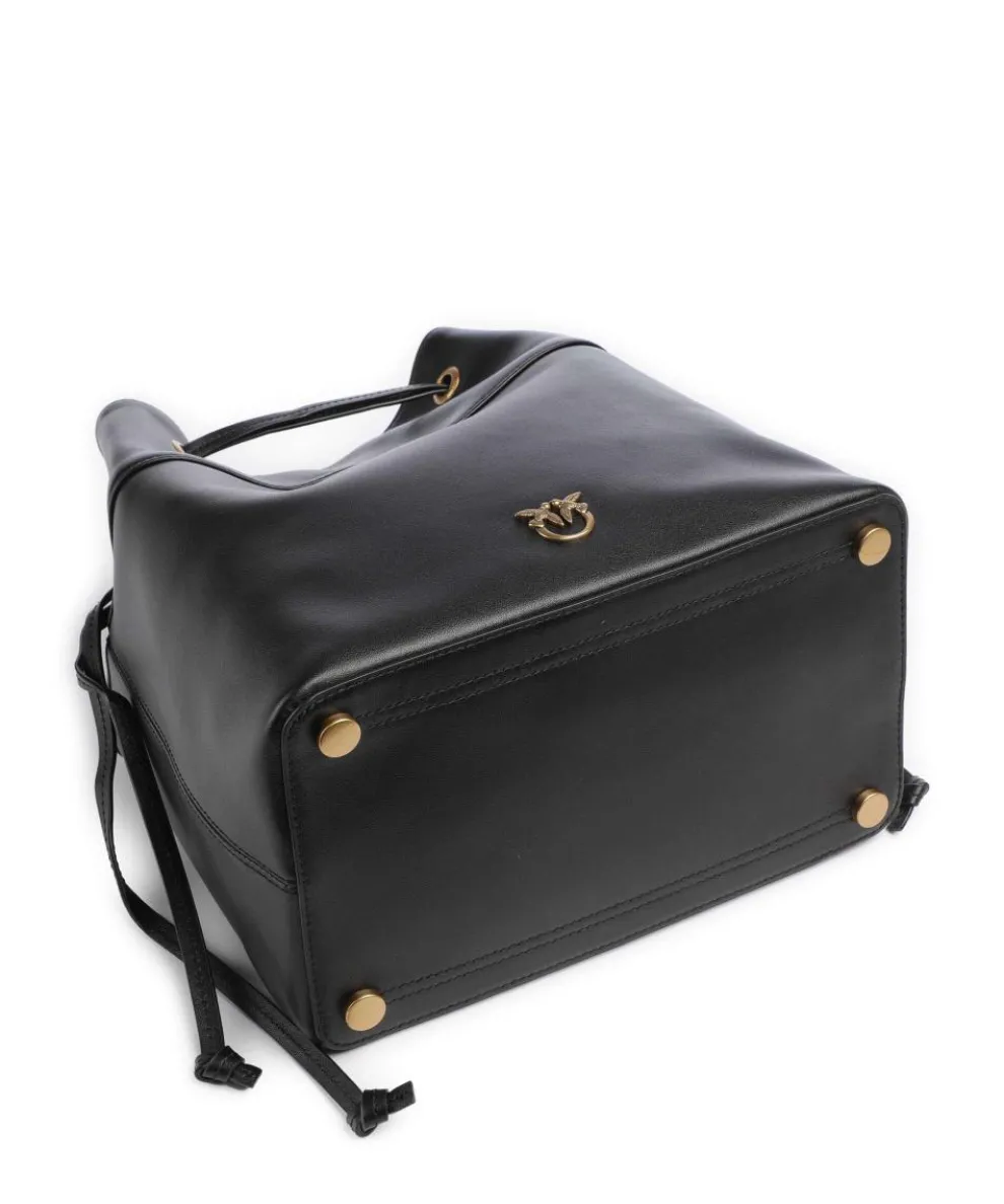 Secchiello Classic Bucket bag softly grained calfskin black