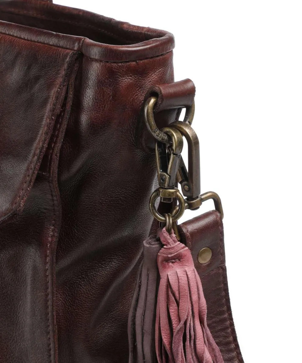 Seelengasse 2 Tote bag grained cow leather mahogany