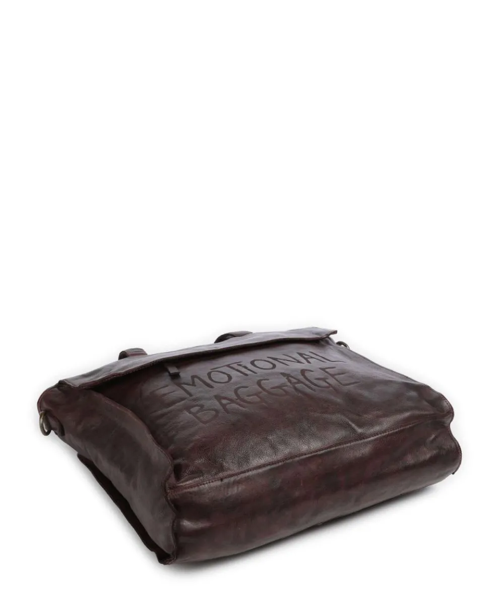 Seelengasse 2 Tote bag grained cow leather mahogany