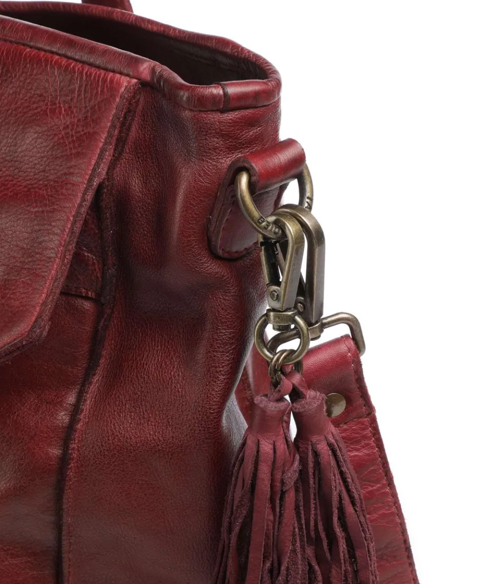 Seelengasse 2 Tote bag grained cow leather wine