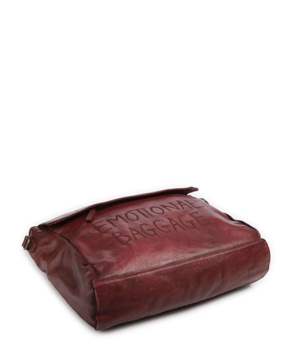 Seelengasse 2 Tote bag grained cow leather wine