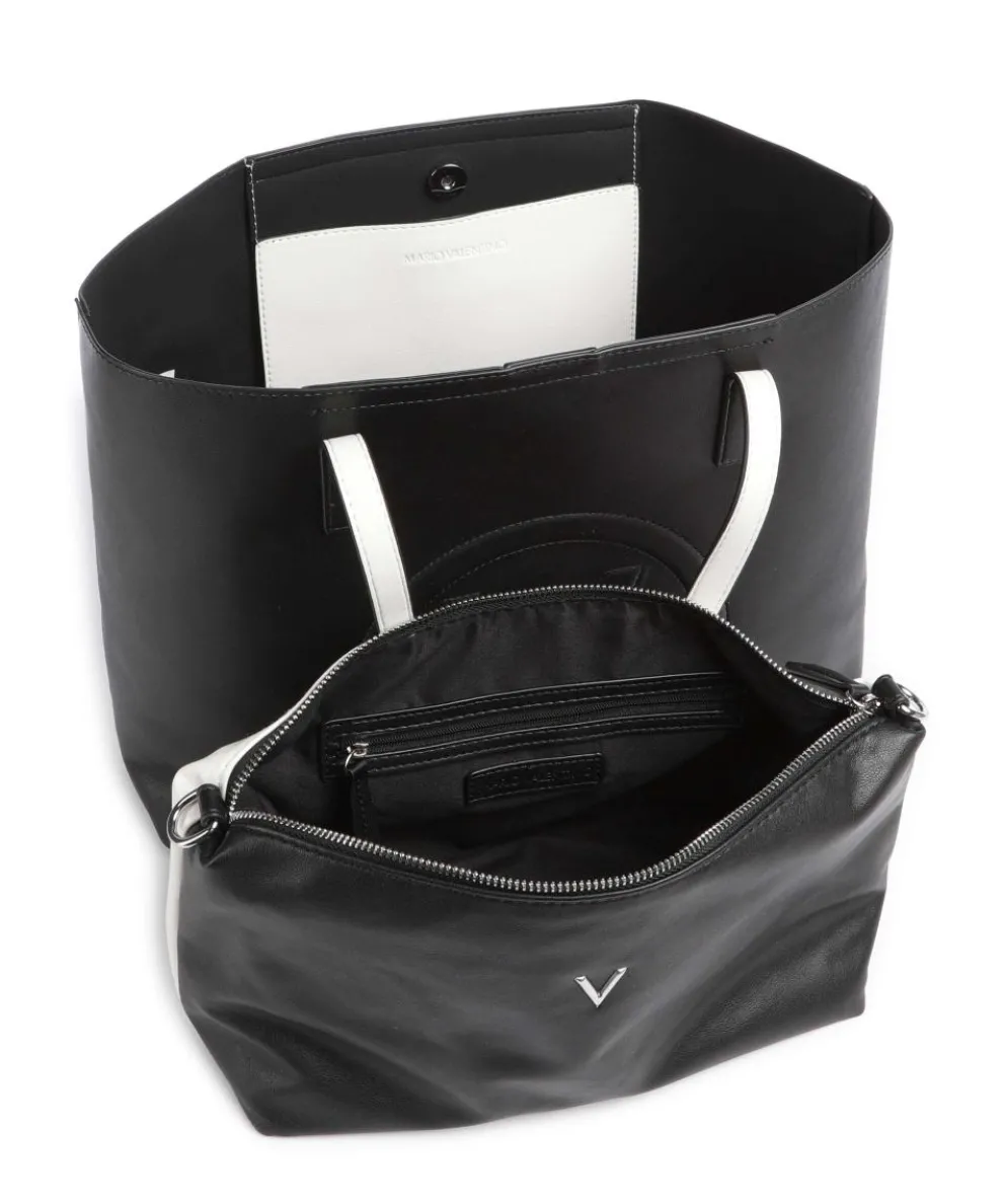 Selena Re Tote bag imitation leather black/white