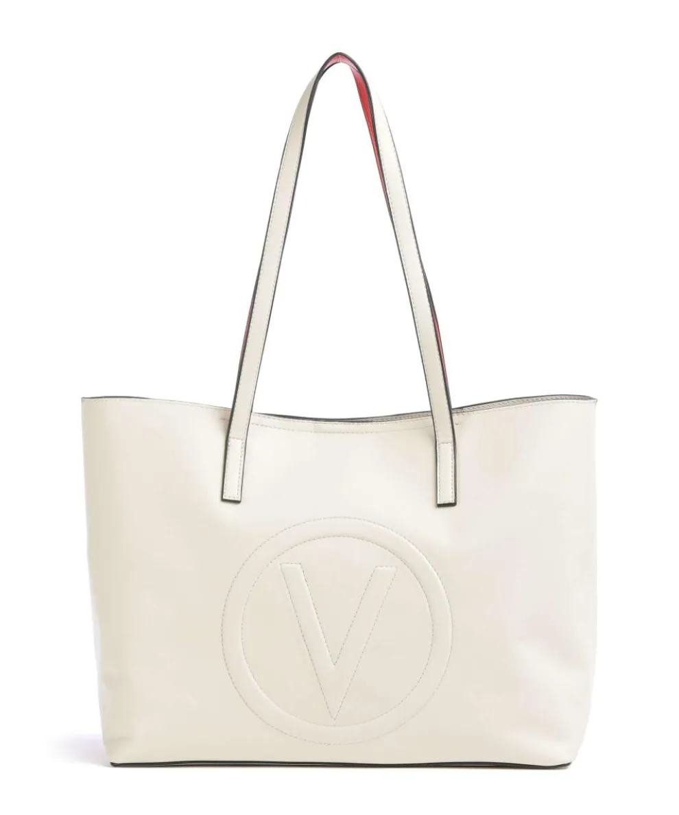 Selena Re Tote bag imitation leather beige/red