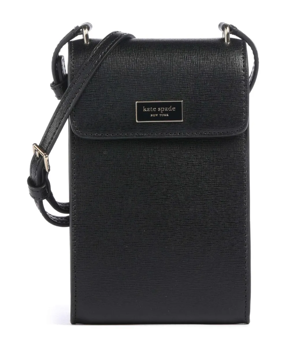 Serena Phone bag saffiano leather black