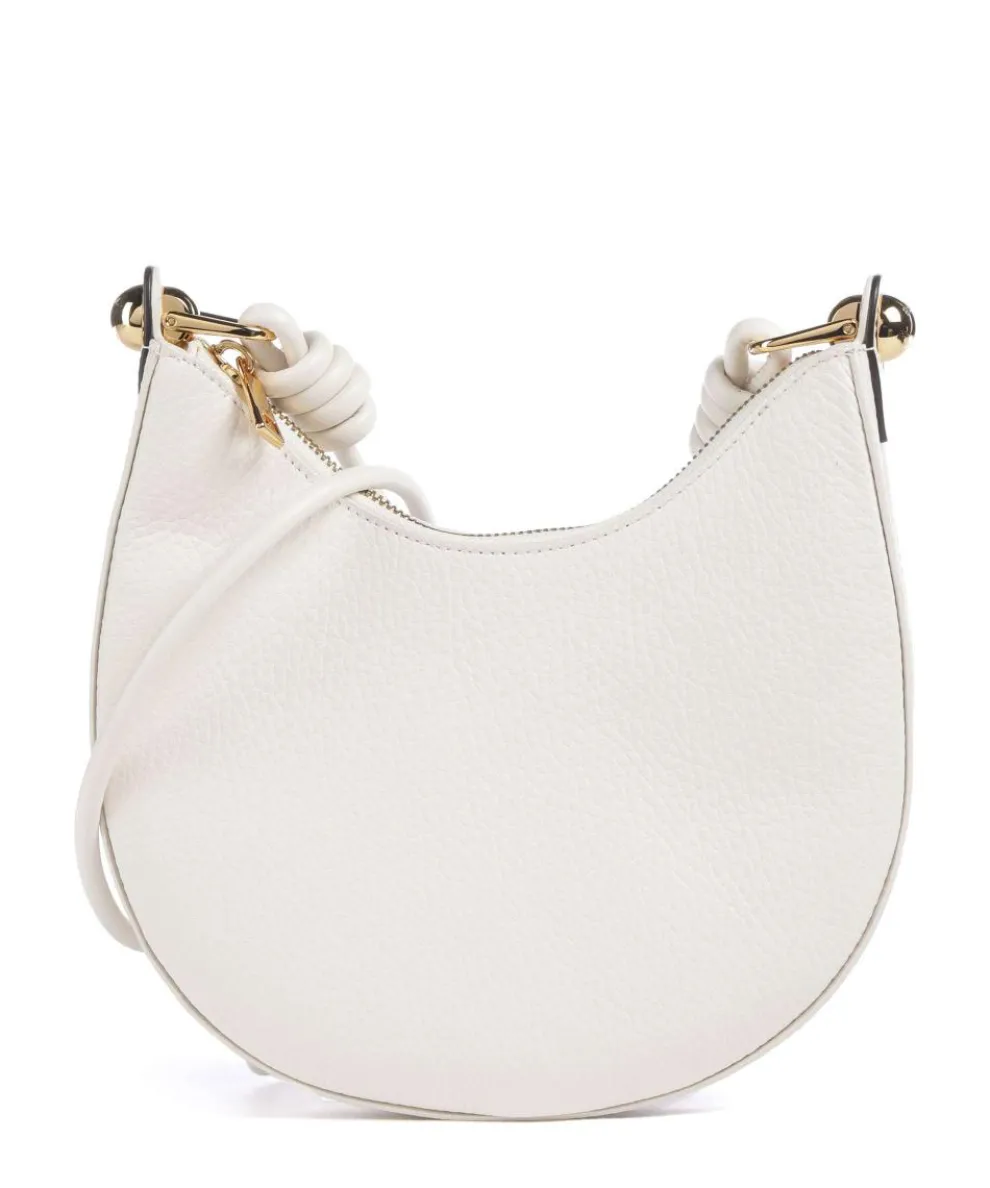 Sfera Mini Crossbody bag grained leather white