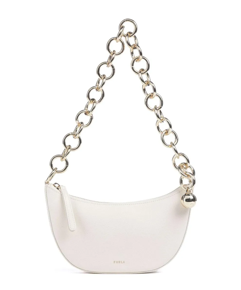 Sfera Mini Shoulder bag grained leather cream