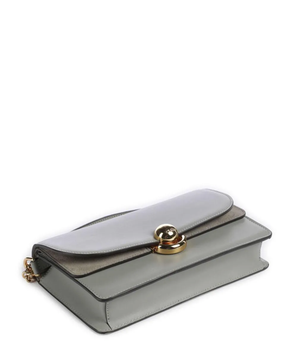 Sfera S Shoulder bag fine grain leather, brushed leather greygreen
