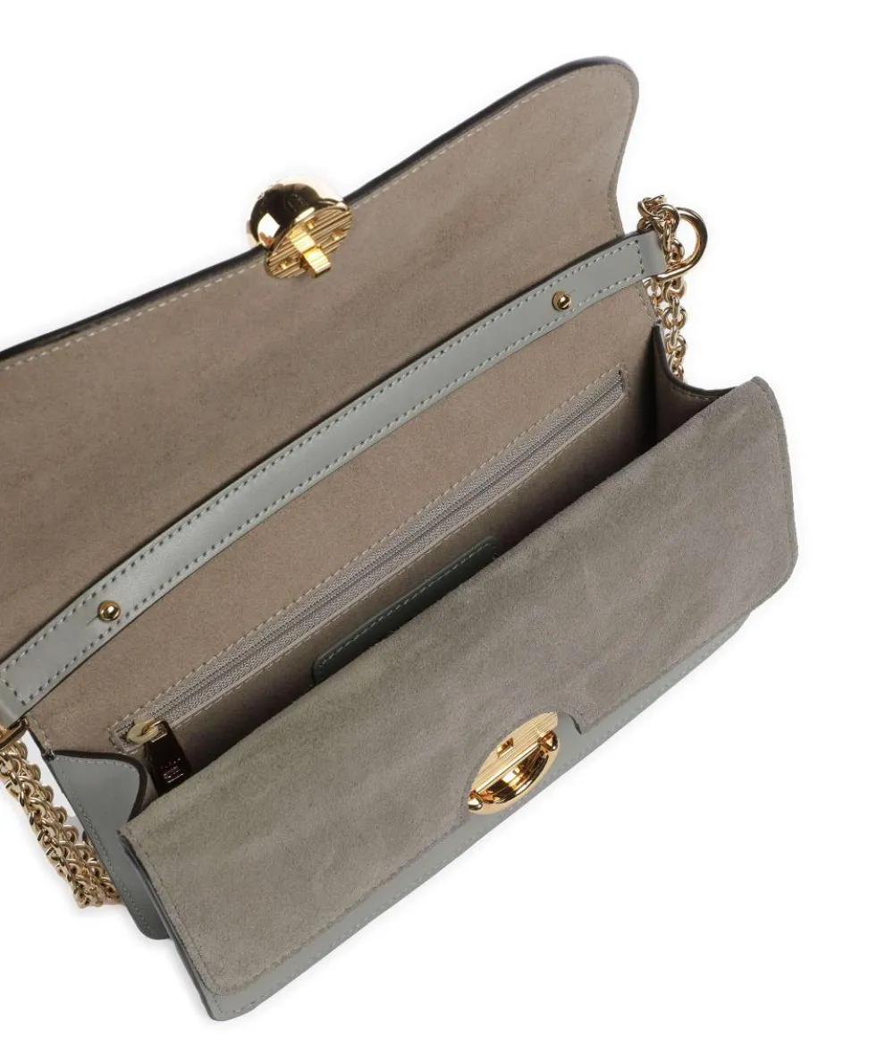 Sfera S Shoulder bag fine grain leather, brushed leather greygreen