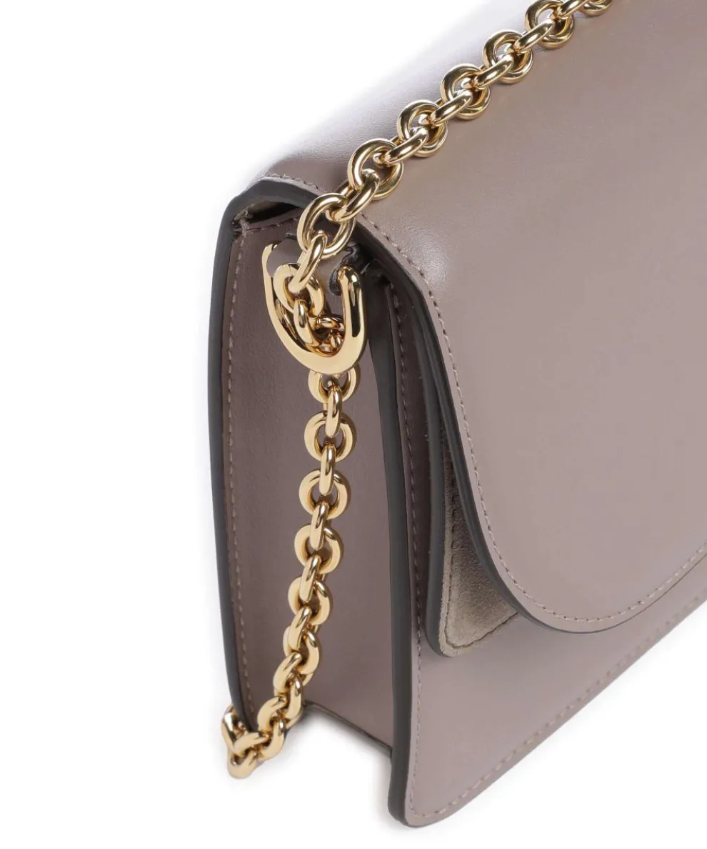 Sfera S Shoulder bag fine grain leather, brushed leather taupe