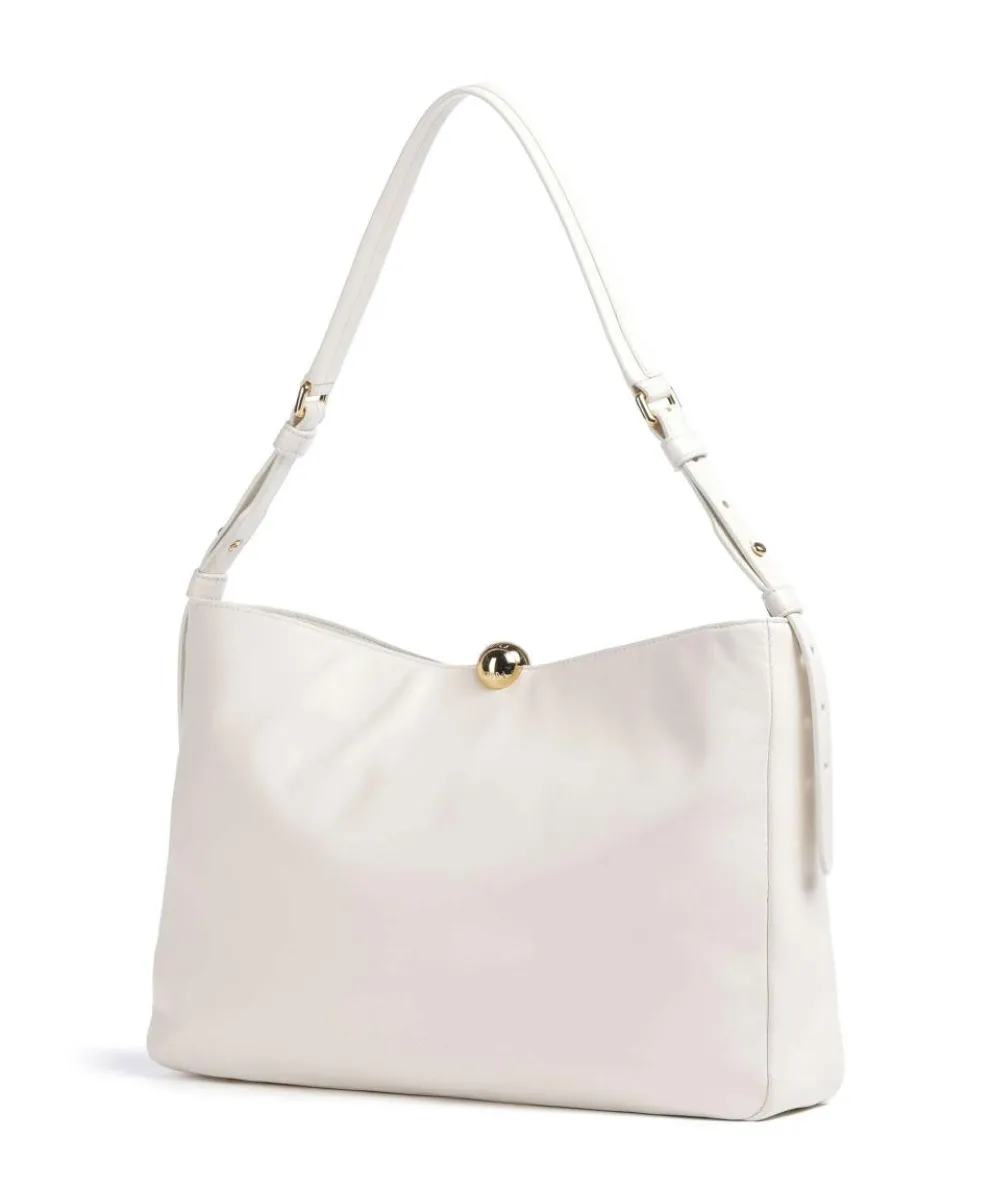 Sfera Soft L Hobo bag fine grain leather cream