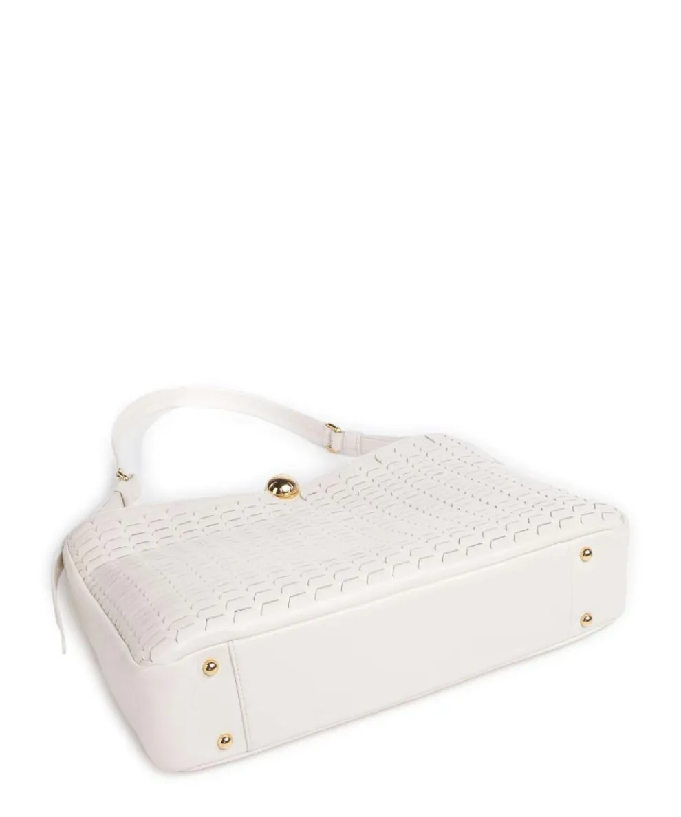 Sfera Soft L Hobo bag fine grain leather cream