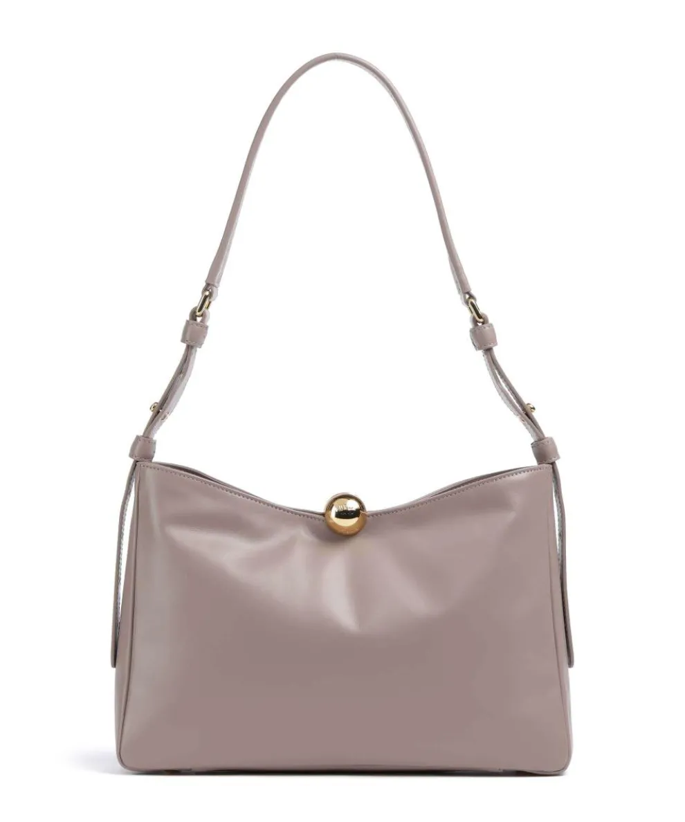 Sfera Soft M Hobo bag fine grain leather taupe