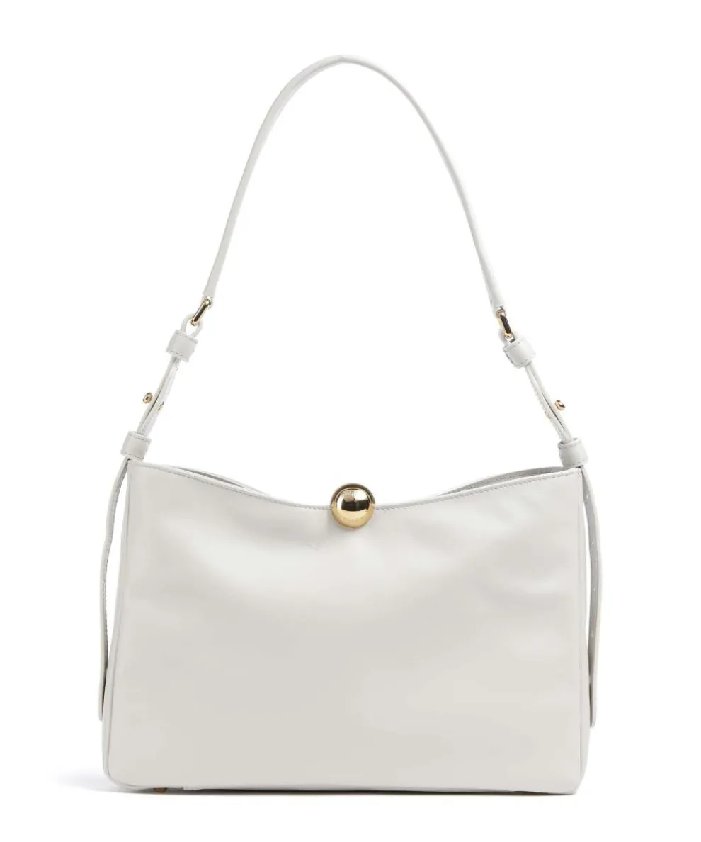 Sfera Soft M Hobo bag fine grain leather ivory