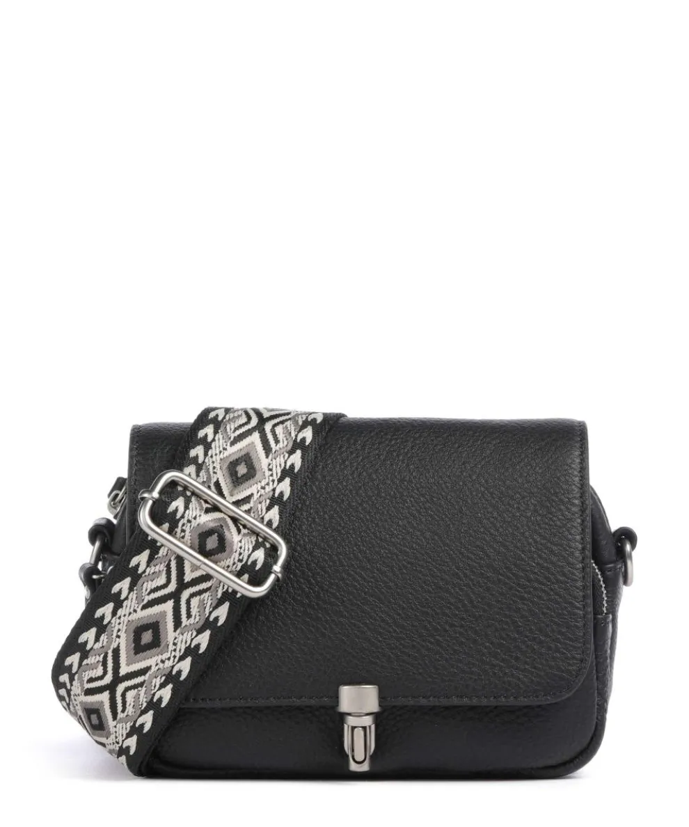 Sha Na Na Crossbody bag grained cow leather black
