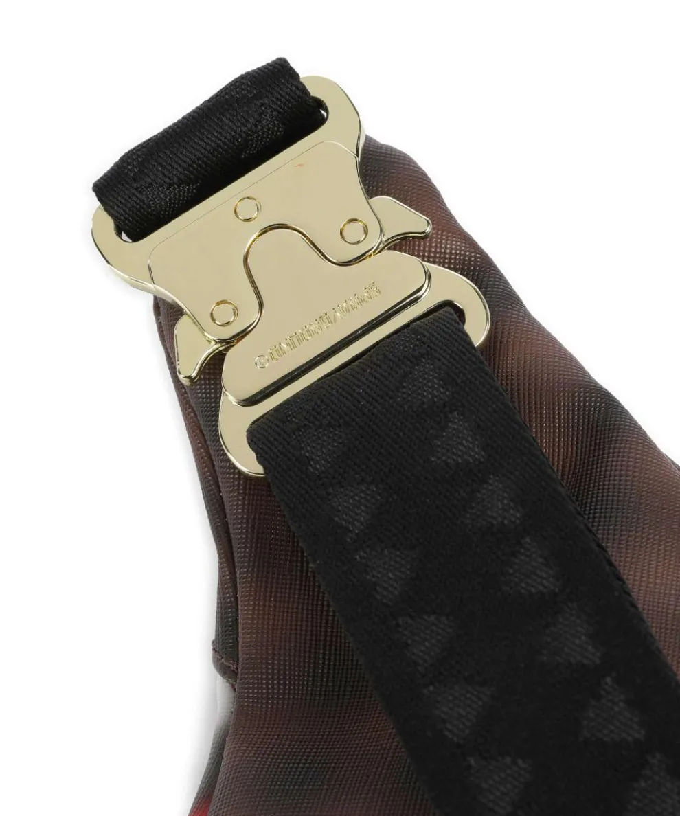 Sharks in Paris Blur Fanny pack imitation leather brown/black