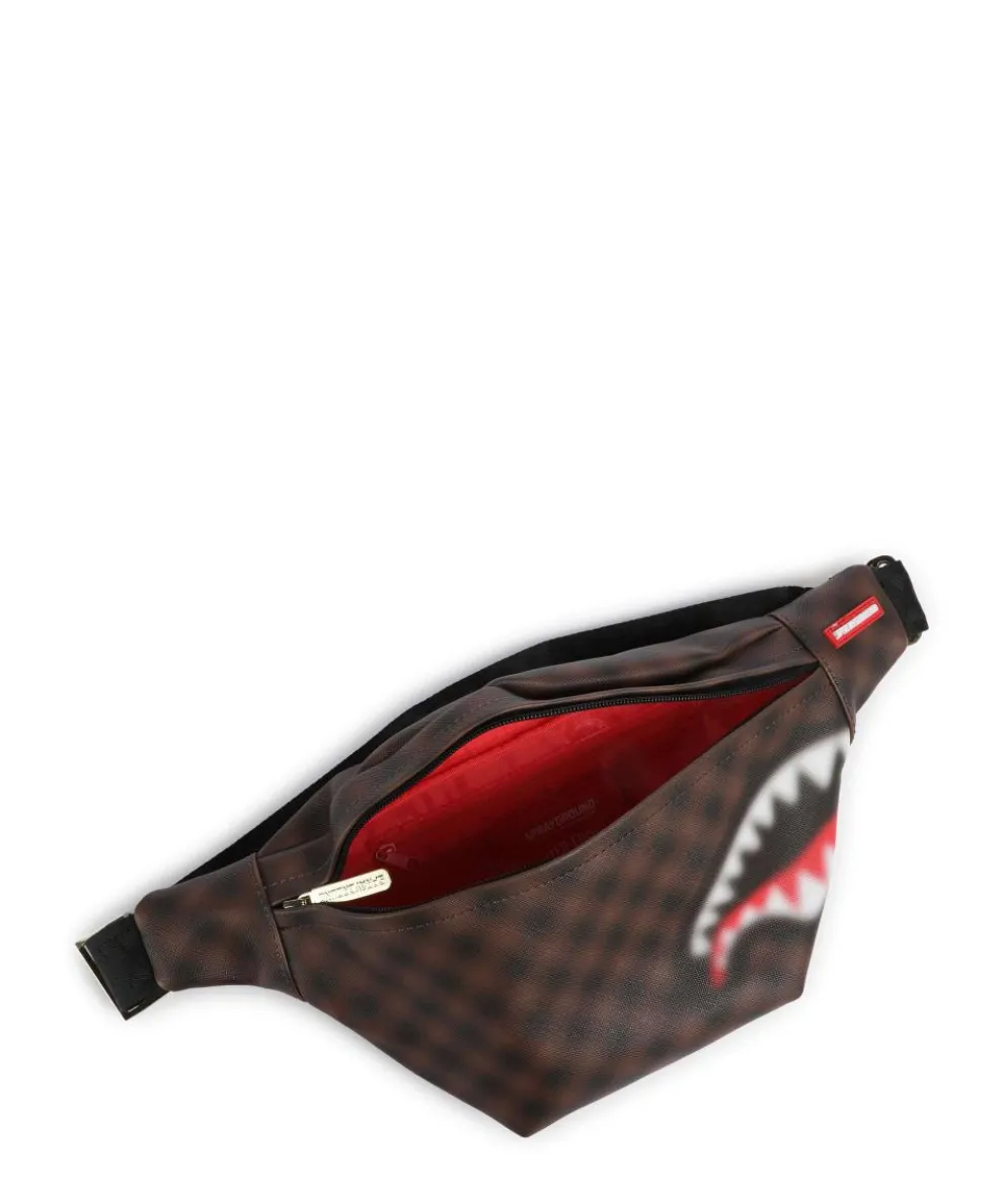 Sharks in Paris Blur Fanny pack imitation leather brown/black
